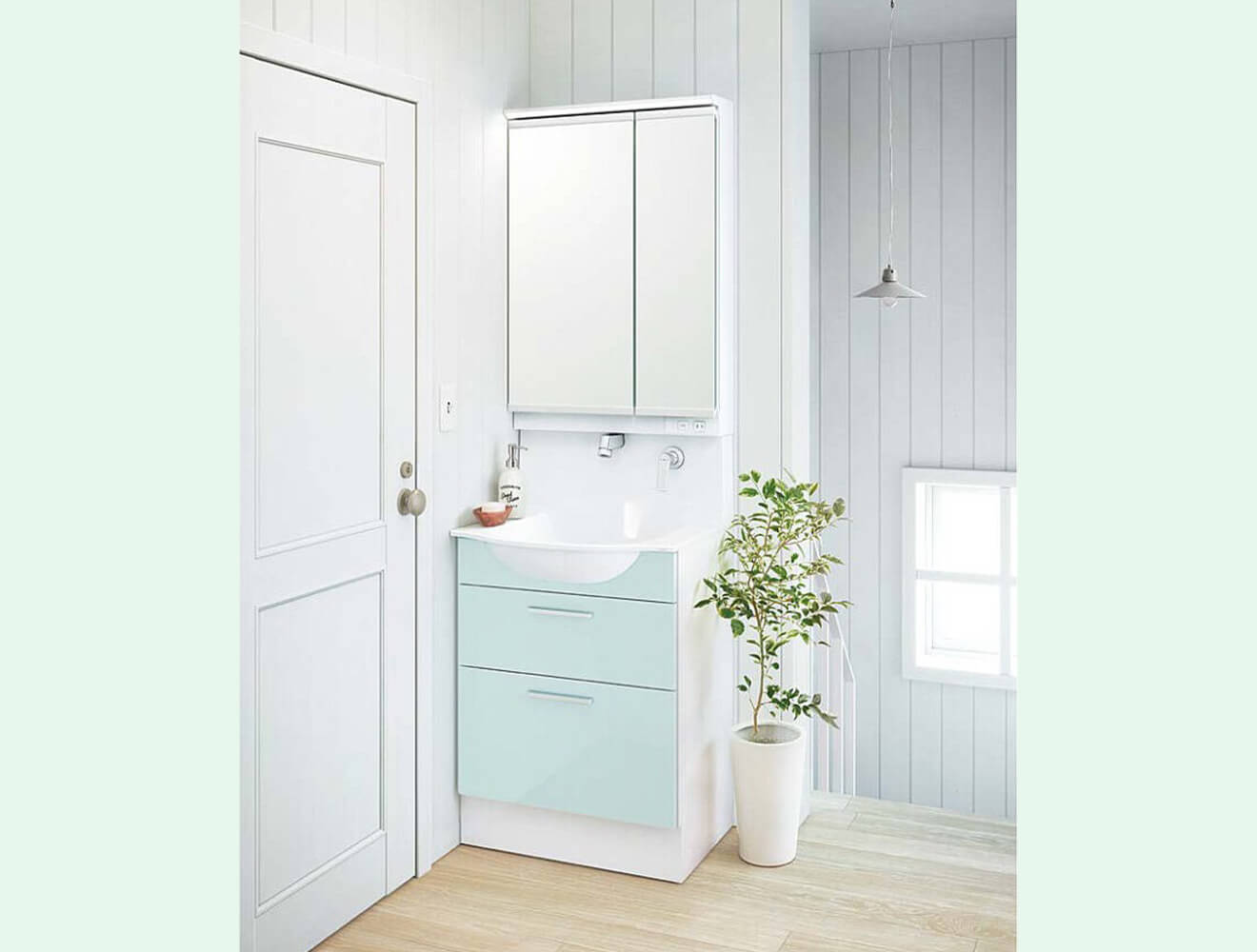 涌谷町の4点パックリフォームTOTO格安プラン（洗面化粧台リフォーム）