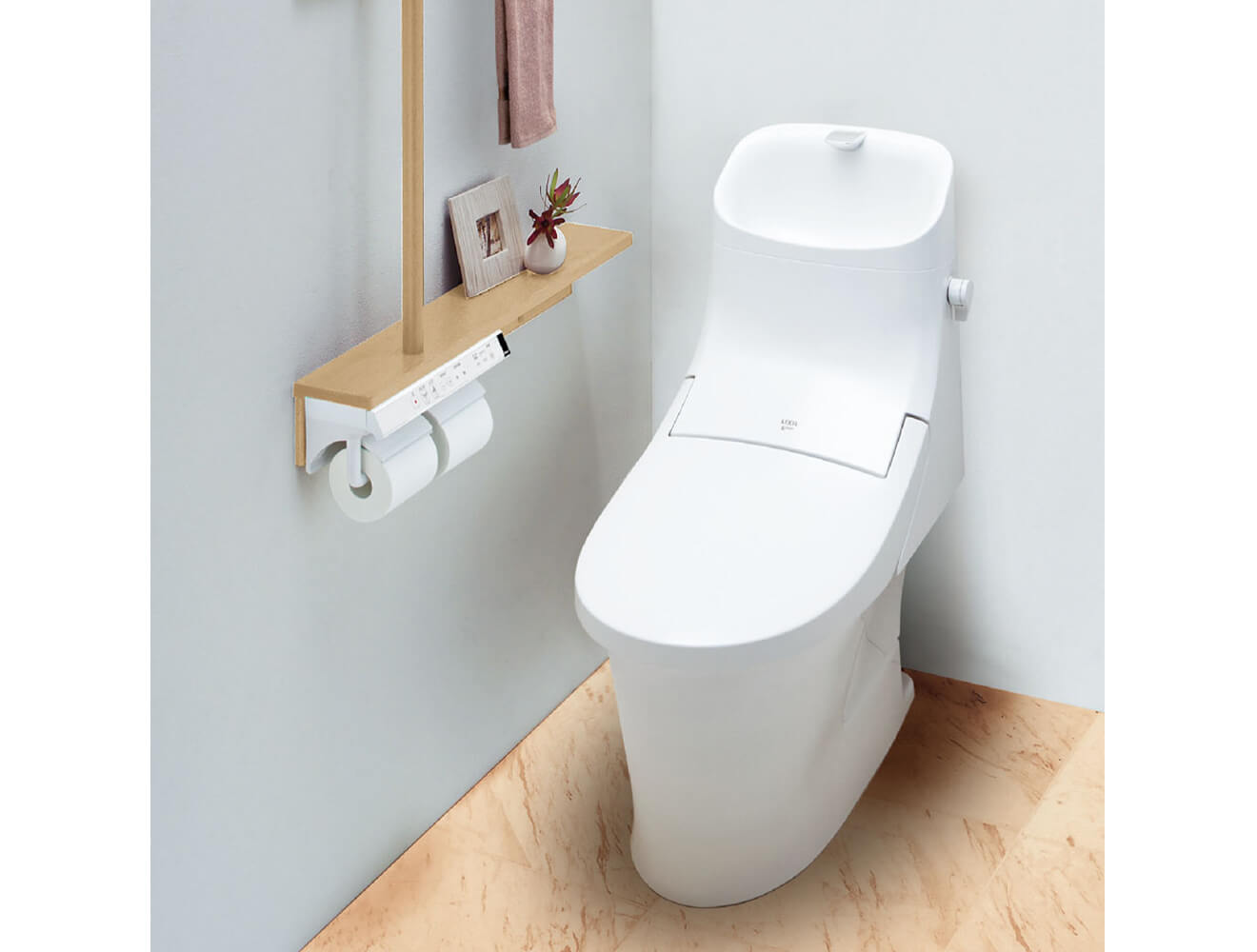 仙台トイレリフォーム・評判の良い交換工事専門店・アメージュZAシャワートイレ一体型便器