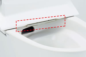 仙台リフォーム・トイレの便座と便器・リクシル・アメージュ・スッキリノズルシャッター