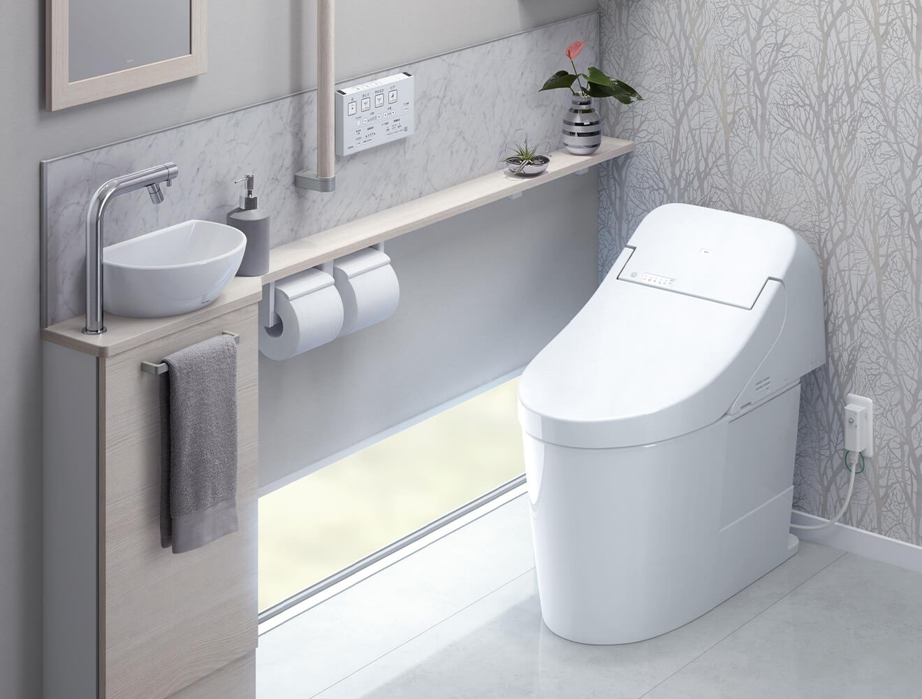 鹿児島・トイレリフォーム・激安価格・GG1「CES9415」ウォシュレット便座一体型便器（タンク式トイレ）